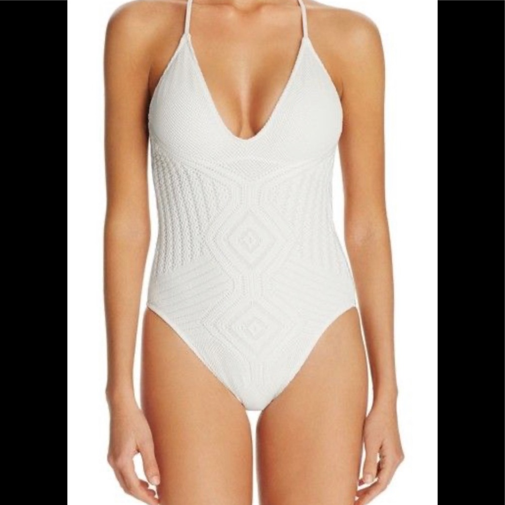 BLACK Ralph Lauren Crochet One Piece